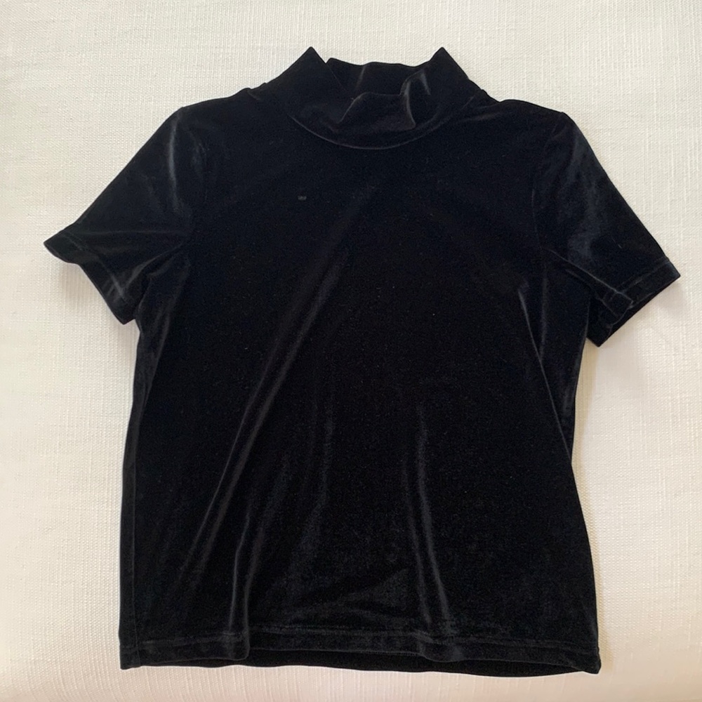 ❗️GOOD CONDITION❗️Madewell Velvet Mock Neck Top